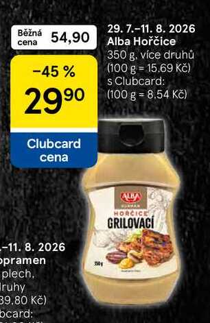 Alba Hořčice, 350 g, více druhů 
