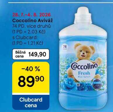 Coccolino Aviváž, 74 PD, více druhů  