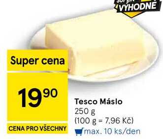 Tesco Máslo, 250 g