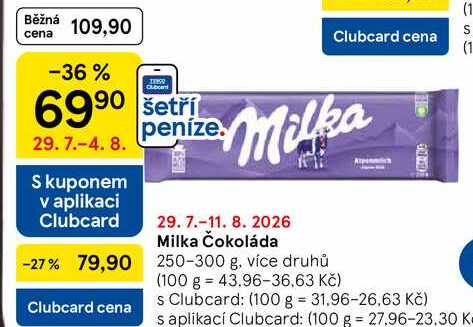 Milka Čokoláda 250-300 g