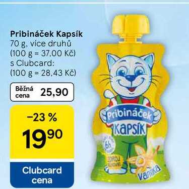 Pribináček Kapsík, 70 g, více druhů 