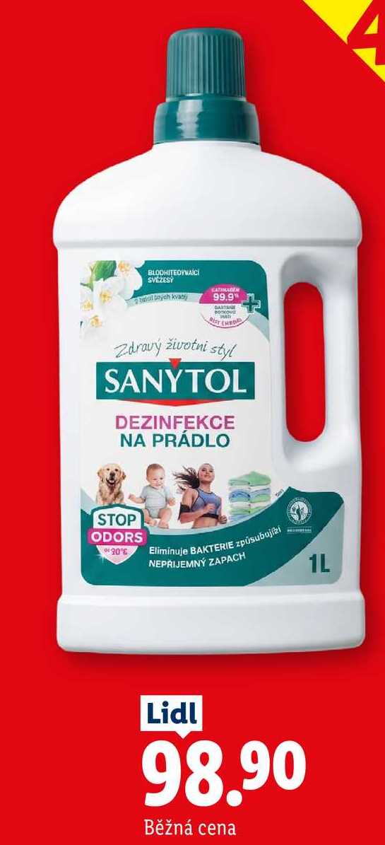 SANYTOL DEZINFEKCE NA PRÁDLO, 1 l
