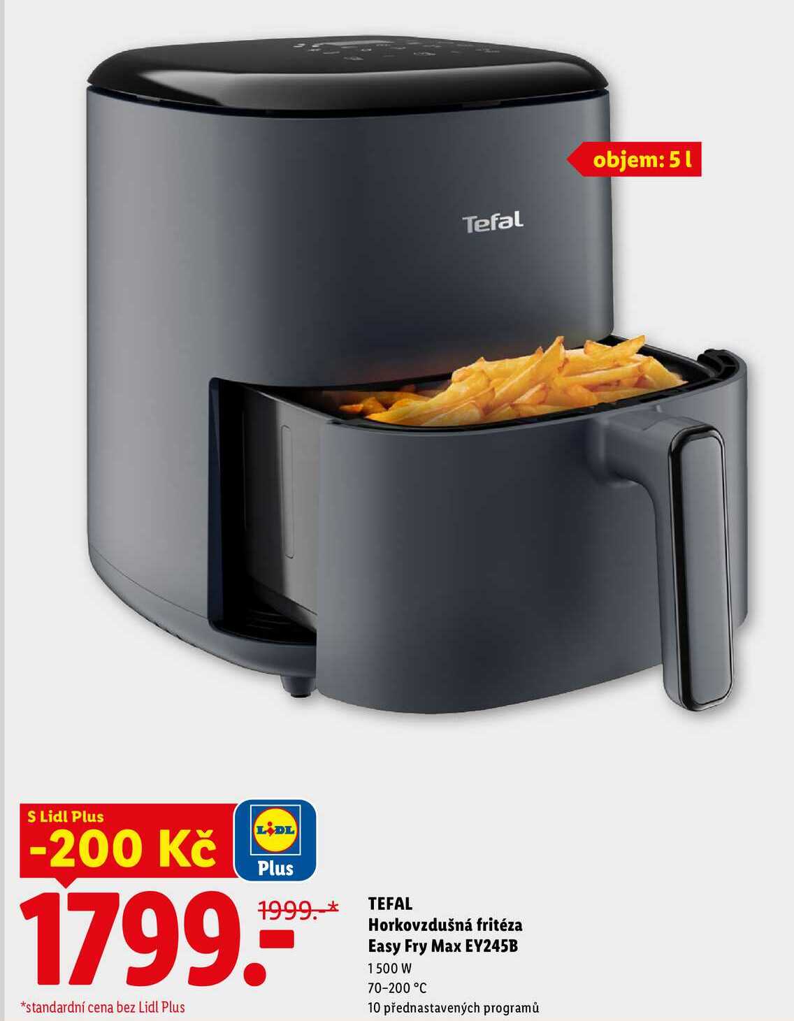 TEFAL Horkovzdušná fritéza Easy Fry Max EY245B