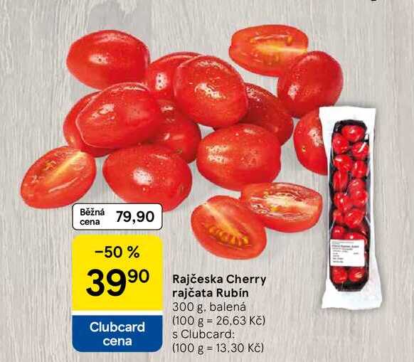 Rajčeska Cherry rajčata Rubín, 300 g 