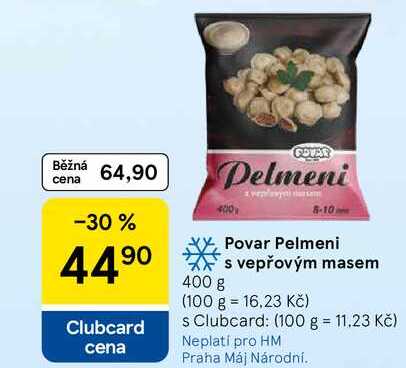 Povar Pelmeni s vepřovým masem, 400 g 