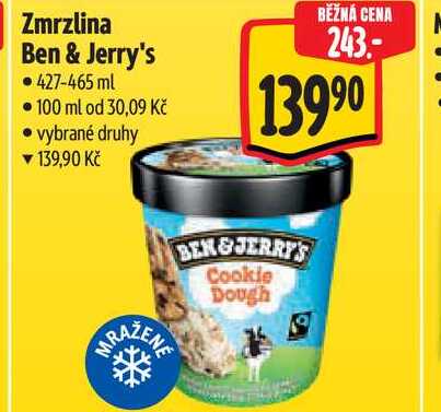 Zmrzlina Ben & Jerry's 427-465 ml