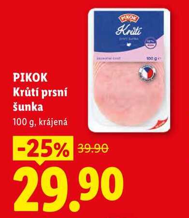 PIKOK Krůtí prsní šunka, 100 g
