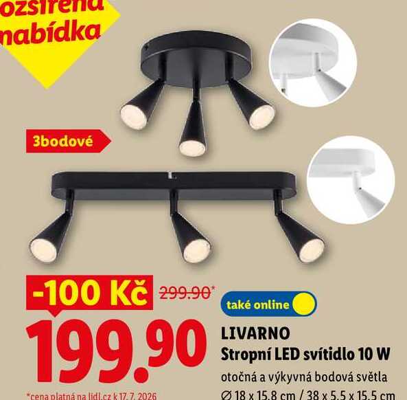LIVARNO Stropní LED svítidlo 10 W