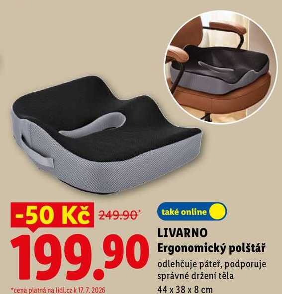 LIVARNO Ergonomický polštář