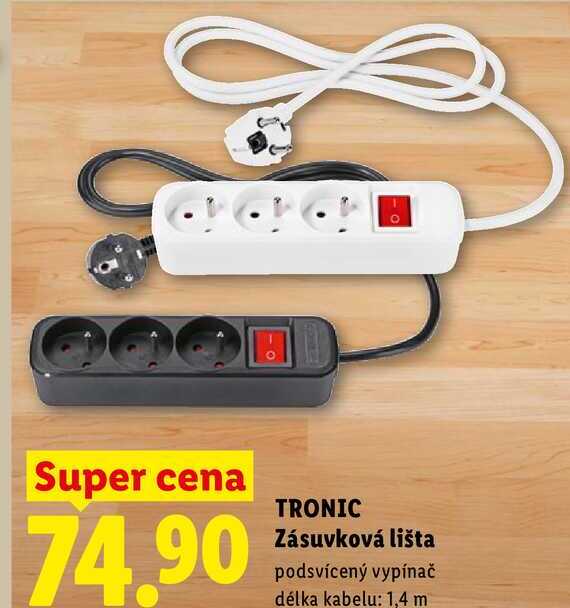 TRONIC Zásuvková lišta