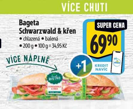Bageta  Schwarzwald & křen 200 g