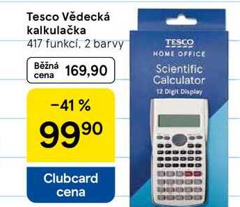 Tesco Vědecká kalkulačka, 417 funkcí, 2 barvy  
