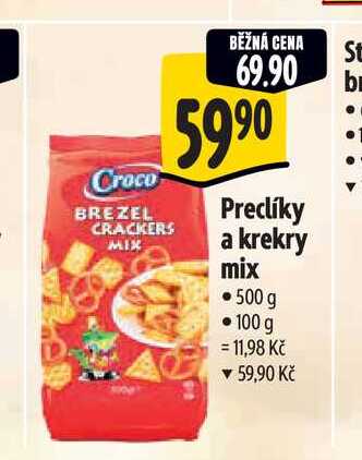 Preclíky a krekry mix 500g