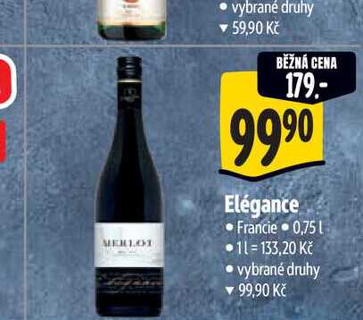   Elégance 0,75 l