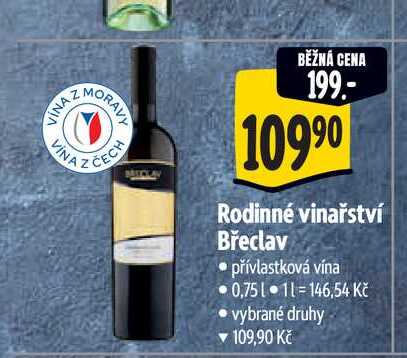   Rodinné vinařství Břeclav  0,75 l