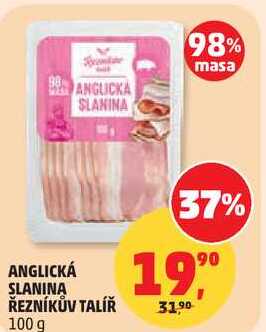 ANGLICKÁ SLANINA ŘEZNÍKŮV TALÍŘ, 100 g