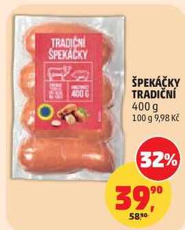 ŠPEKÁČKY TRADIČNÍ, 400 g  