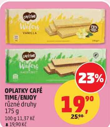 OPLATKY CAFÉ TIME/ENJOY různé druhy, 175 g