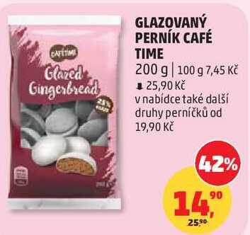 GLAZOVANÝ PERNÍK CAFÉ TIME, 200 g 