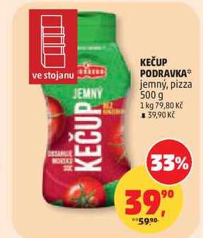 KEČUP PODRAVKA jemný, pizza, 500 g  