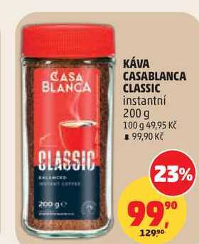 KÁVA CASABLANCA CLASSIC instantní, 200 g 
