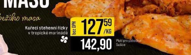 Kuřecí stehenní řízky v tropické marinádě 1kg