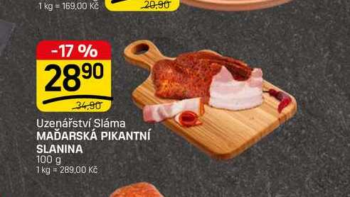 MAĎARSKÁ PIKANTNÍ SLANINA 100 g