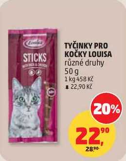 TYČINKY PRO KOČKY LOUISA různé druhy, 50 g  