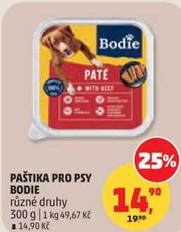 PAŠTIKA PRO PSY BODIE různé druhy, 300 g 