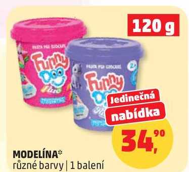 MODELÍNA různé barvy, 1 balení