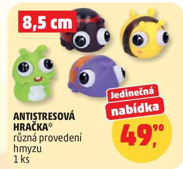 ANTISTRESOVÁ nabídka HRAČKA různá provedení hmyzu, 1 ks 