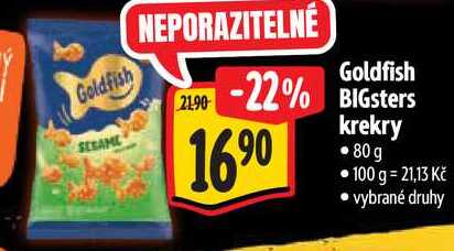 Goldfish BIGsters krekry, 80 g