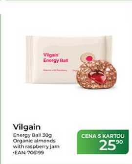 Vilgain Energy Ball Vilgain Energy Ball 30g Organic almonds with raspberry jam 