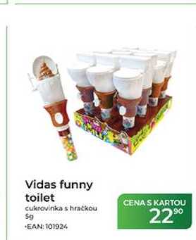 Vidas funny toilet cukrovinka s hračkou 5 g