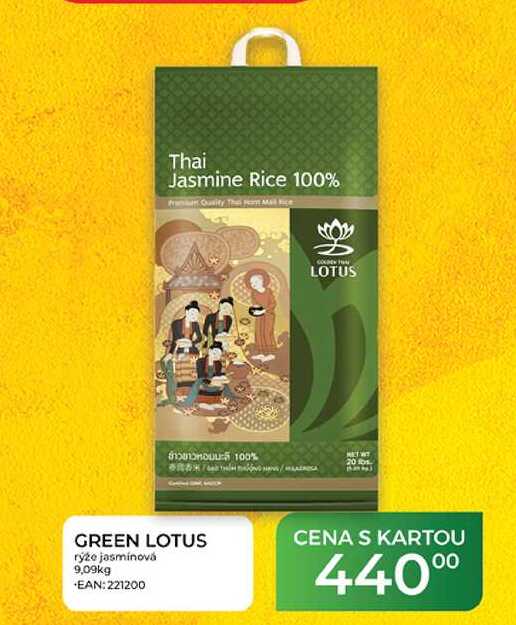 GREEN LOTUS rýže jasmínová 9,09kg 