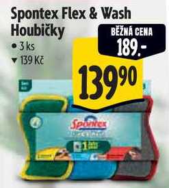 Spontex Flex & Wash Houbičky, 3 ks