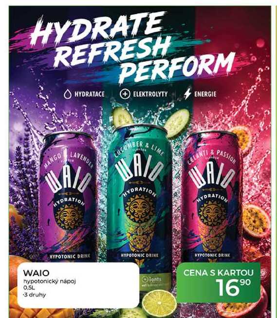 WAIO hypotonický nápoj 0.5L