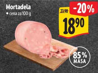Mortadela, cena za 100 g 