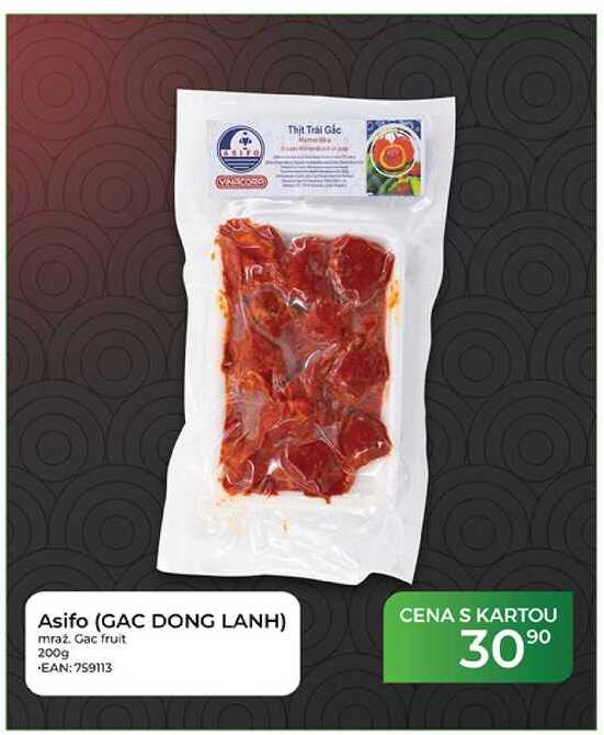 Thịt Trái Gốc Asifo (GAC DONG LANH)  mraz. Gac fruit 200g  
