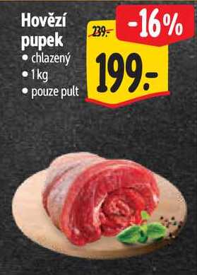 Hovězí pupek, 1 kg