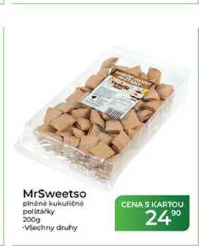 MrSweetso plněné kukuřičné polštářky 200 g