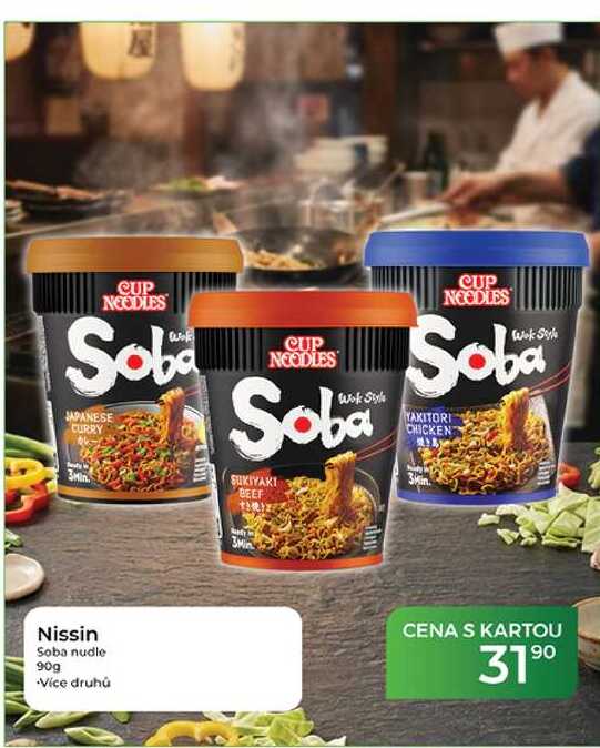 Nissin Soba nudle 90g