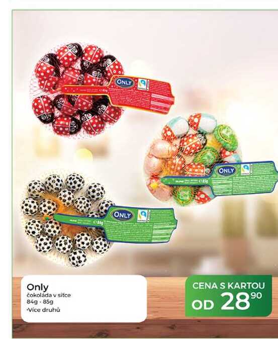 Only čokoláda v sitce 84g-85g