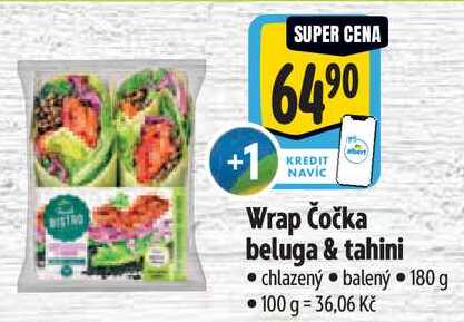 Wrap Čočka beluga & tahini, 180 g