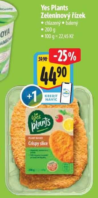 Yes Plants Zeleninový řízek, 200 g
