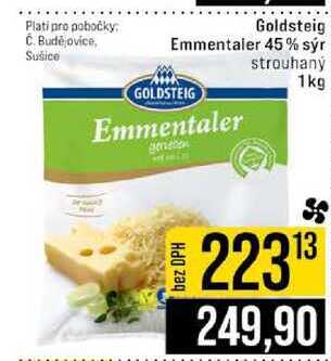 Goldsteig Emmentaler 45% sýr strouhaný 1kg 