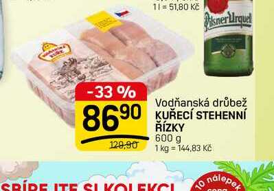 KUŘECÍ STEHENNÍ ŘÍZKY 600 g 