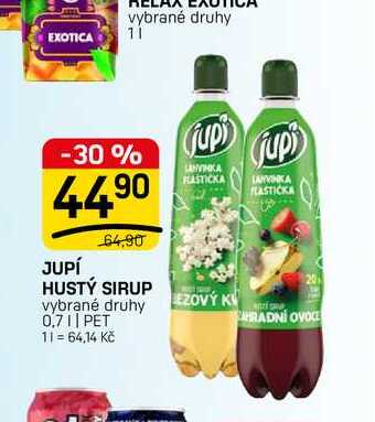 JUPÍ HUSTÝ SIRUP 0,7|| PET 