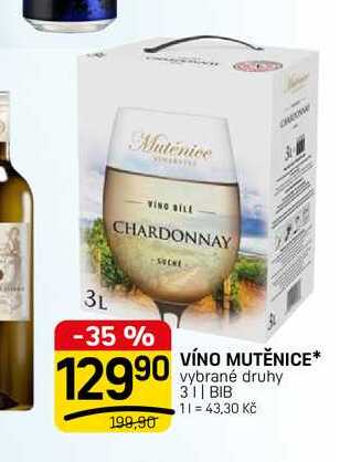 VÍNO MUTĚNICE* vybrané druhy 31| BIB 