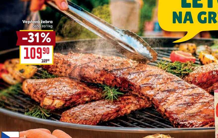 Vepřová žebra cena za 1 kg  